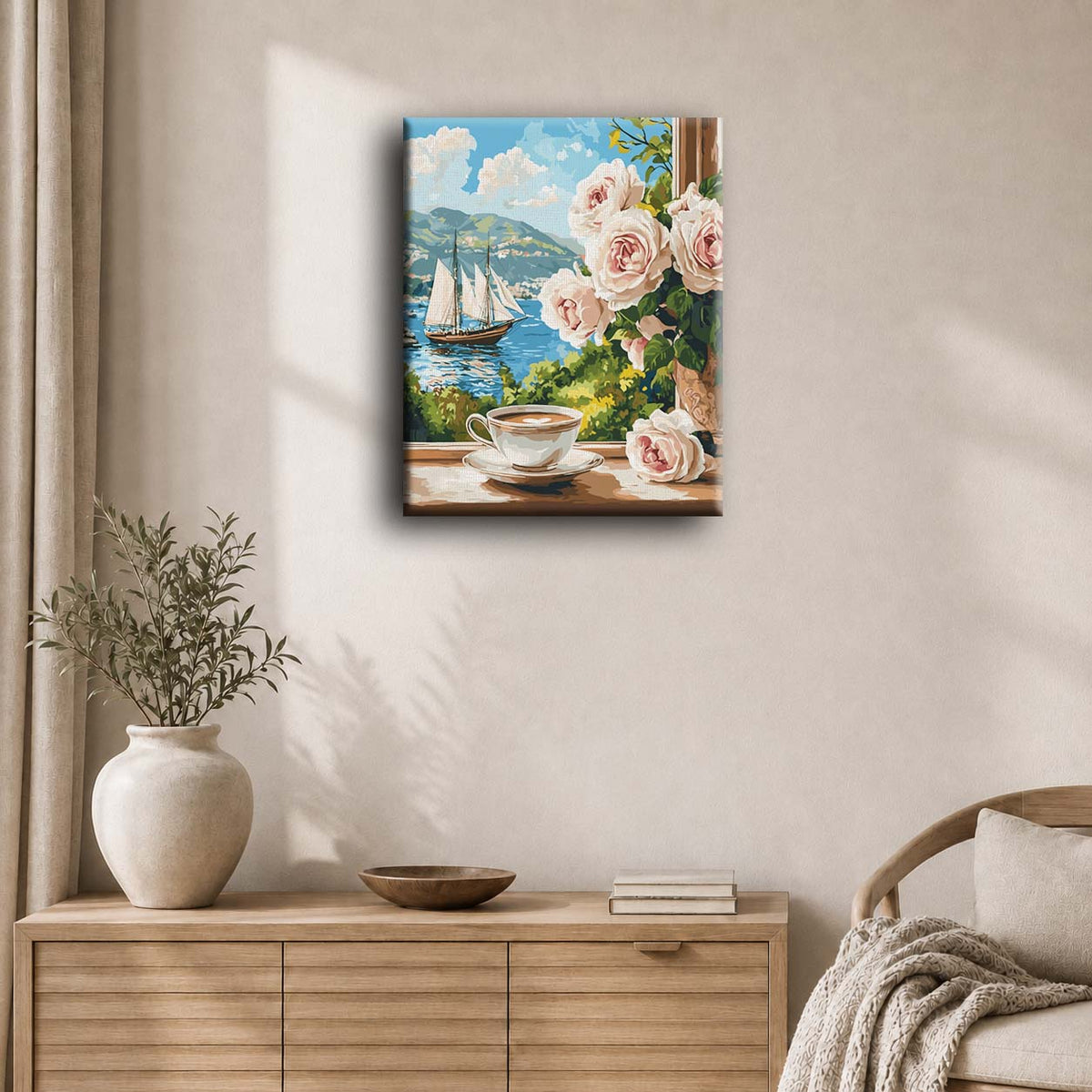 Coffee at the Window | Paint by Number