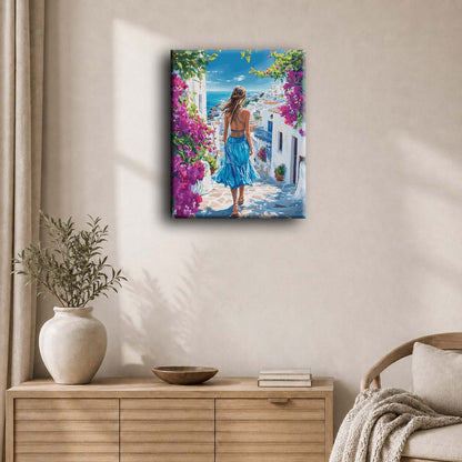 A Walk in Santorini | Paint by Number