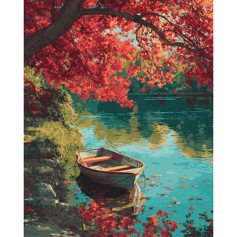The quite shore | Paint by Number-Paint by numbers