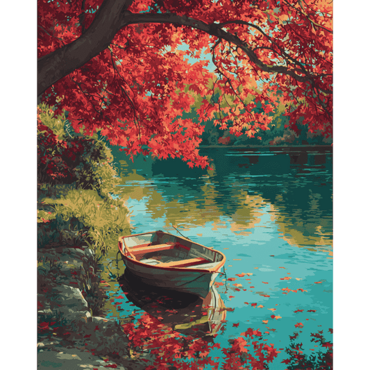 The quite shore | Paint by Number-Paint by numbers