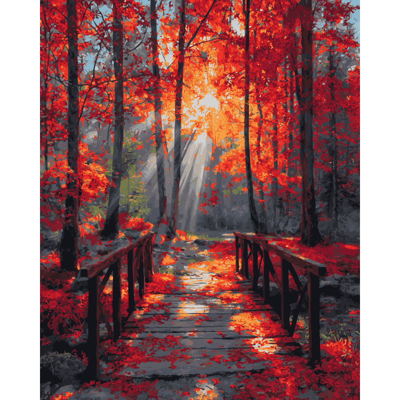 Forest Glow | Paint by Number-Paint by numbers
