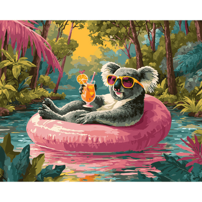 Cool Koala | Paint by Number-Paint by numbers