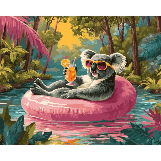 Cool Koala | Paint by Number-Paint by numbers