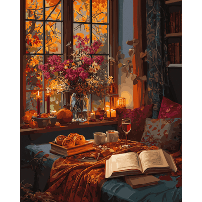 Soirée douillette | Peinture à numéros