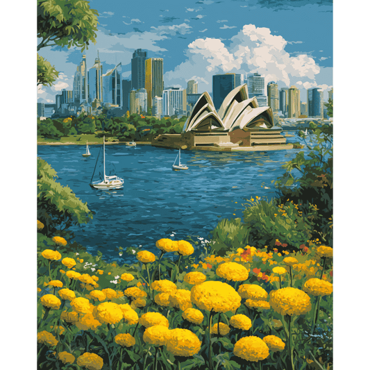 Sydney Opera House | Paint by Number-Paint by numbers