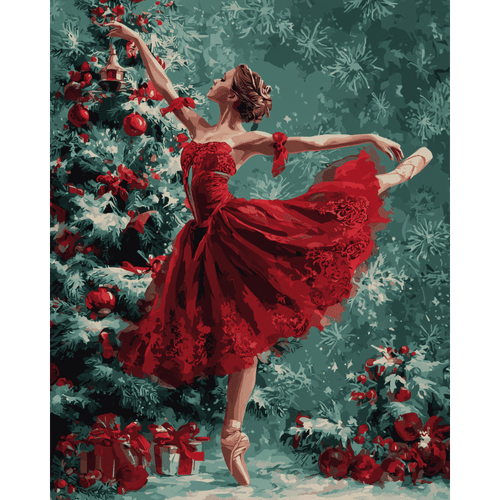 Ballerina in Red | Paint by Number