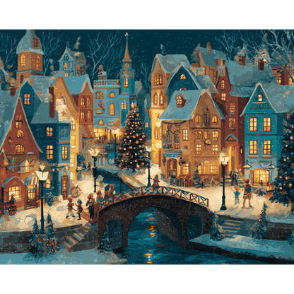 Magic Village | Paint by Number-Paint by numbers