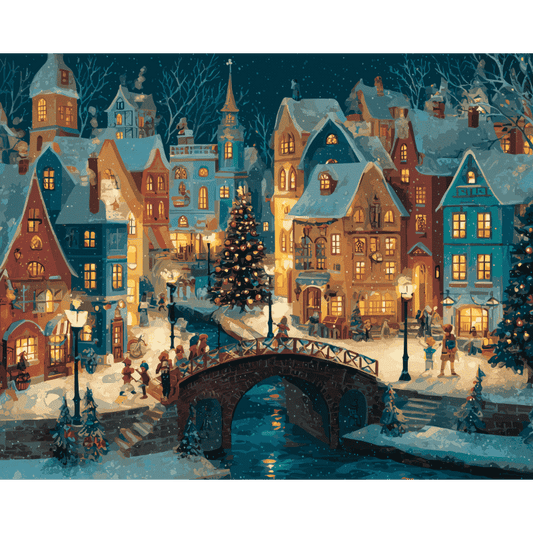 Magic Village | Paint by Number-Paint by numbers