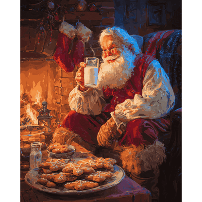 Santa`s break | Paint by Number-Paint by numbers