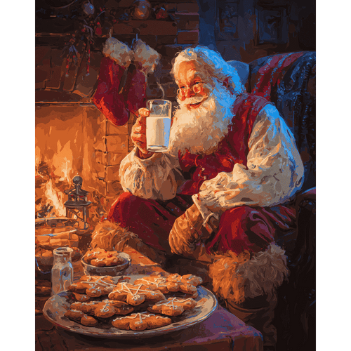 Santa`s break | Paint by Number