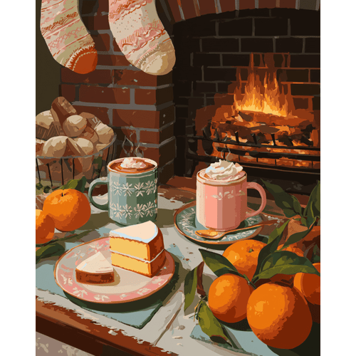 Tangerines aroma | Paint by Number