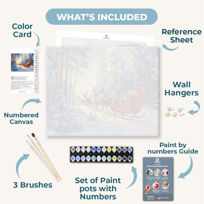 Sleigh with Presents | Paint by Number