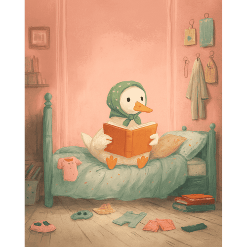 The White Goose in the Bedroom | Paint by Number