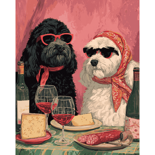 Fancy dogs | Paint by Number