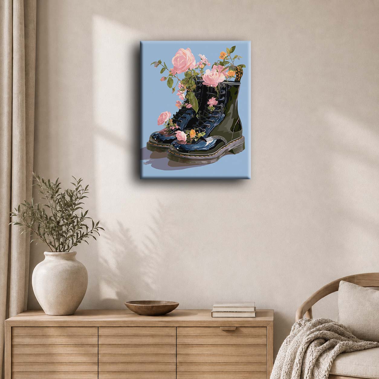 Wildflowers in Boots | Paint by Number