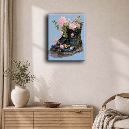 Wildflowers in Boots | Paint by Number
