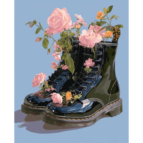 Wildflowers in Boots | Paint by Number
