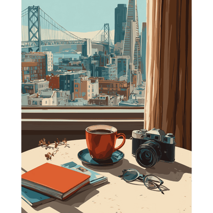Big city life | Paint by Number-Paint by numbers