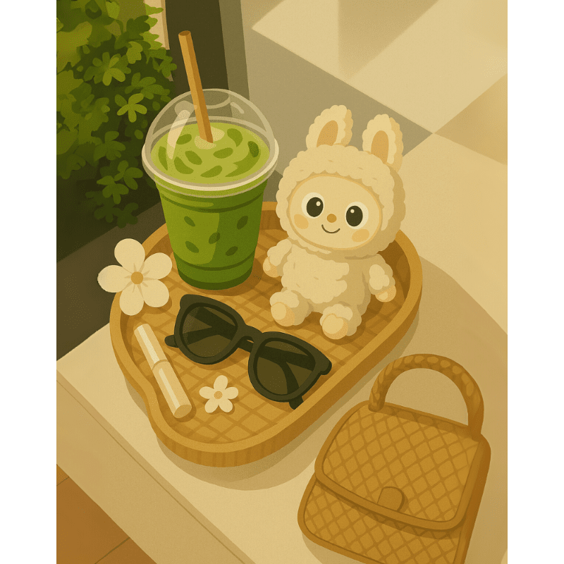 Matcha break | Paint by Number-Paint by numbers