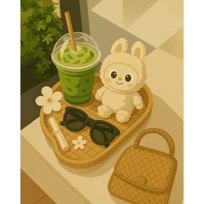 Matcha break | Paint by Number-Paint by numbers