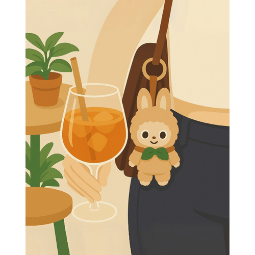 Stylish bag charm | Paint by Number