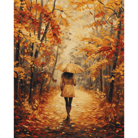 Woman in the forest | Paint by Number-Paint by numbers
