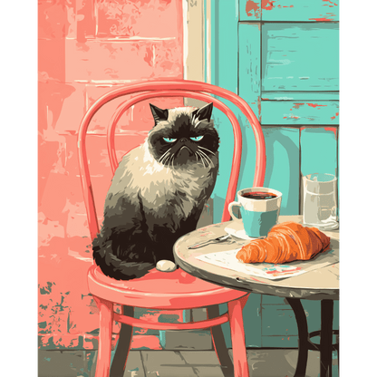 A grumpy morning | Paint by Number-Paint by numbers