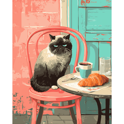 A grumpy morning | Paint by Number