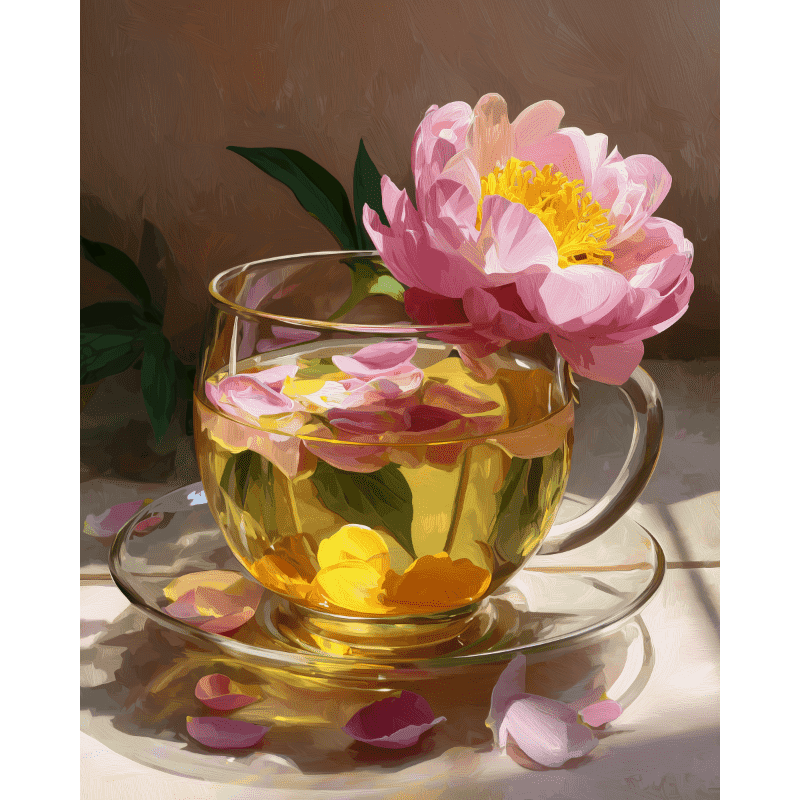 Herbal Tea | Paint by Number-Paint by numbers