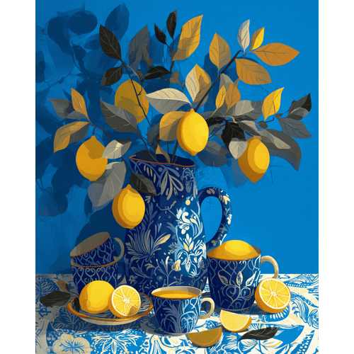 Citrus porcelain | Paint by Number