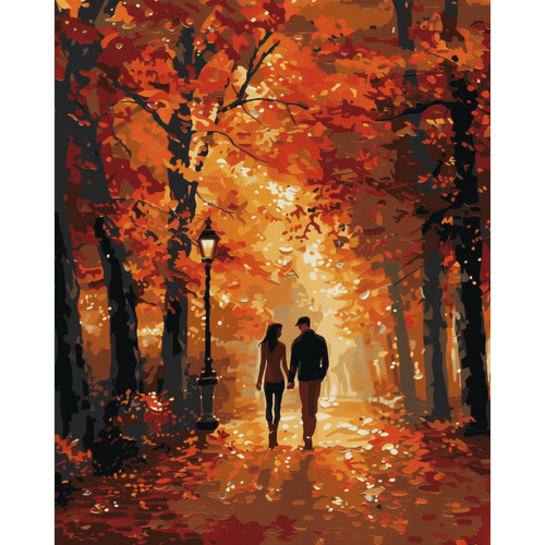 An Autumn walk | Paint by Number