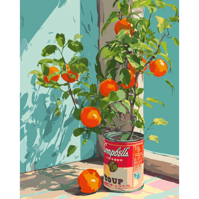 Oranges in a can | Paint by Number