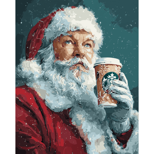 Santa`s Latte | Paint by Number