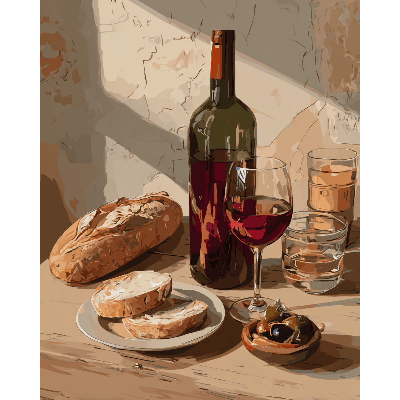 A Taste of Tuscany | Paint by Number-Paint by numbers