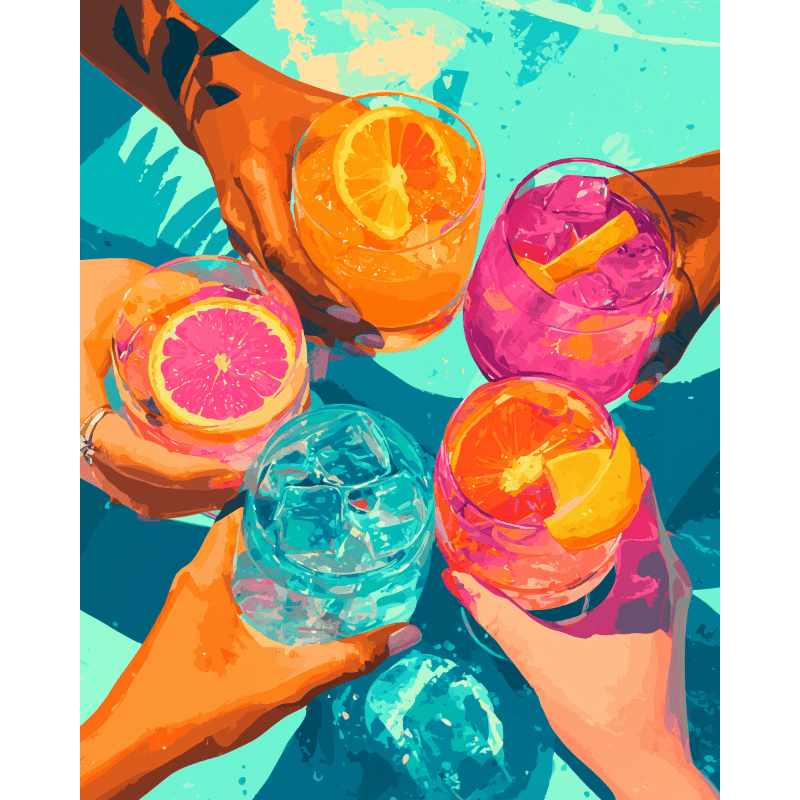 Cheers! | Paint by Number-Paint by numbers