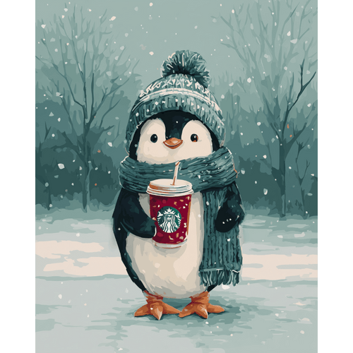 Cozy Winter Sip | Paint by Number