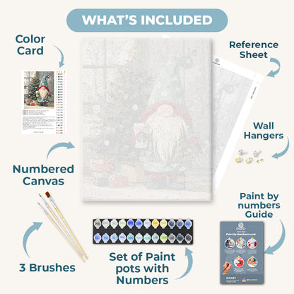 Holiday Gnome | Paint by Number