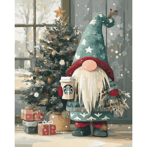 Holiday Gnome | Paint by Number