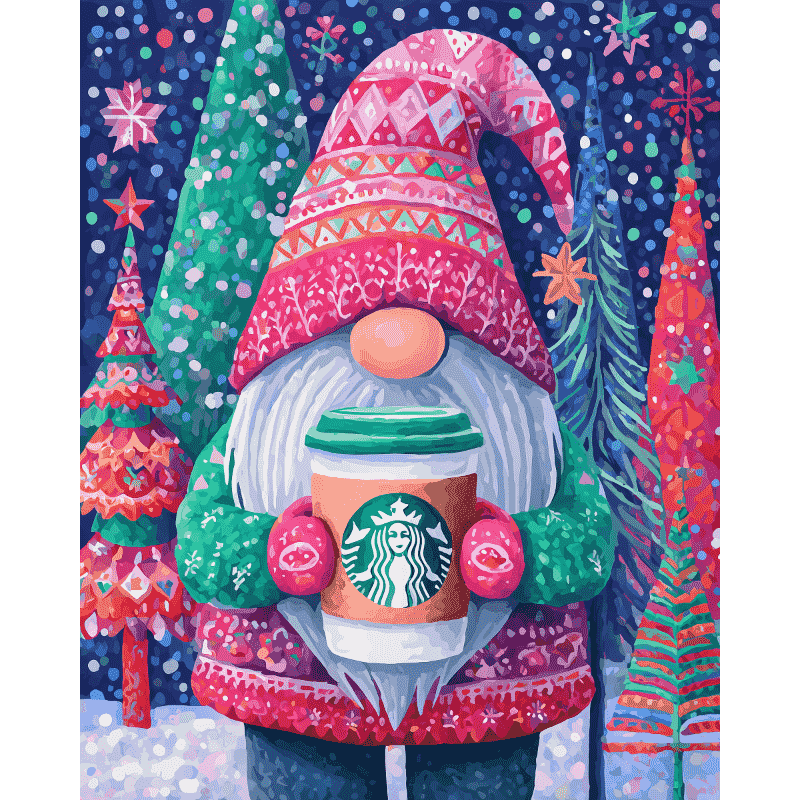 Nordic gnome | Paint by Number-Paint by numbers