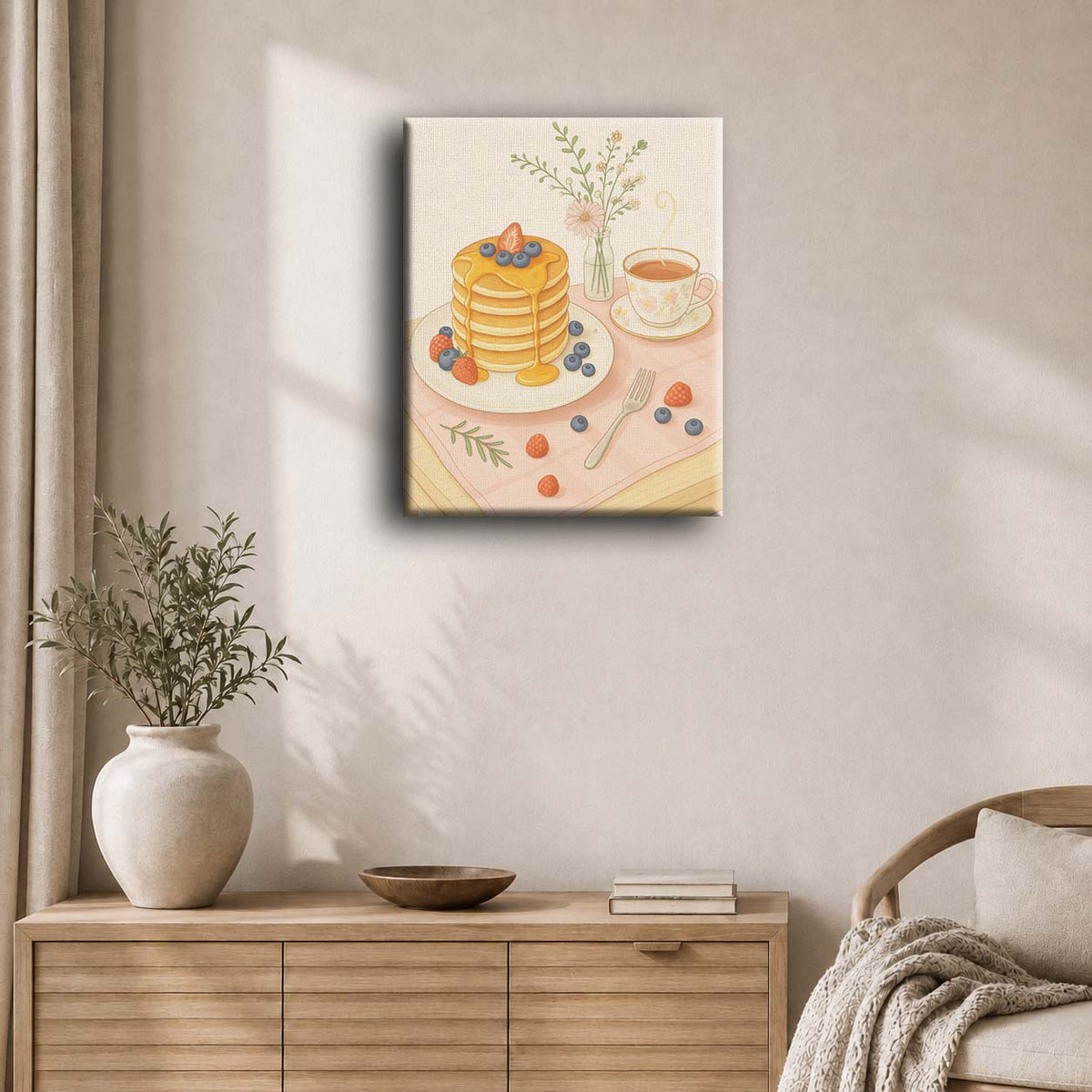 Panqueques con amor | Pintar por números
