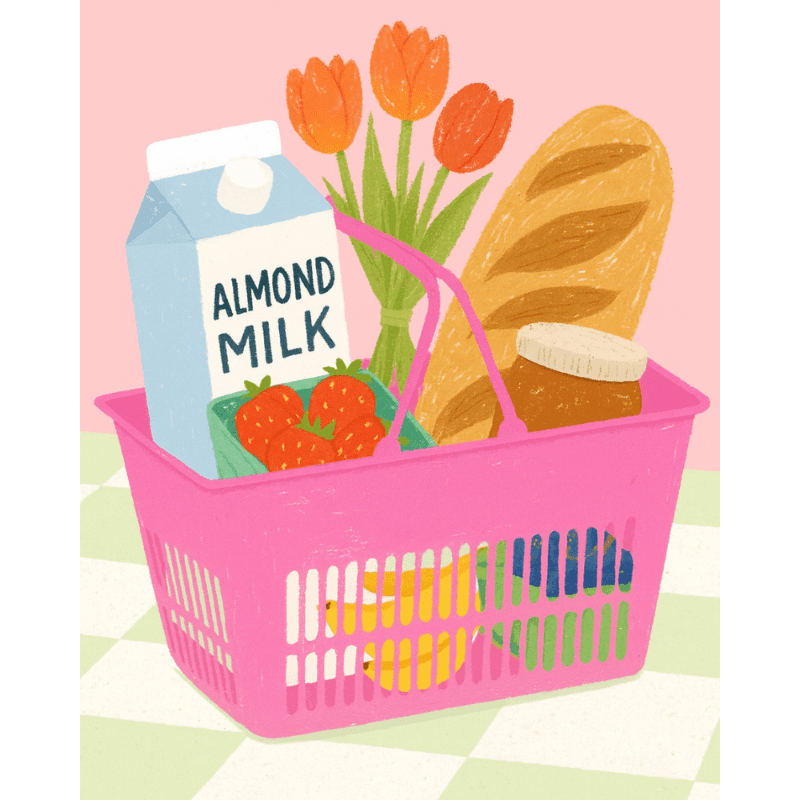 Basket for Her | Paint by Number-Paint by numbers