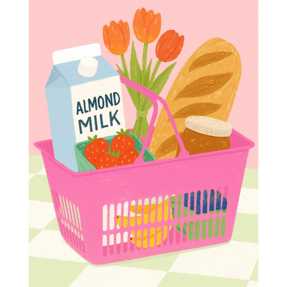 Basket for Her | Paint by Number-Paint by numbers