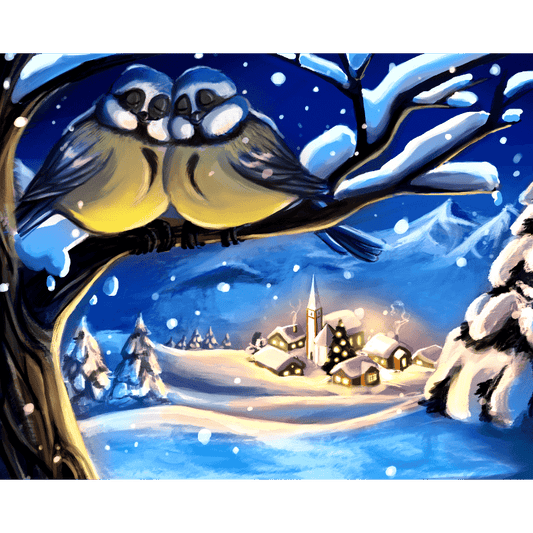 Peaceful Winter time - By Vink-Paint by numbers