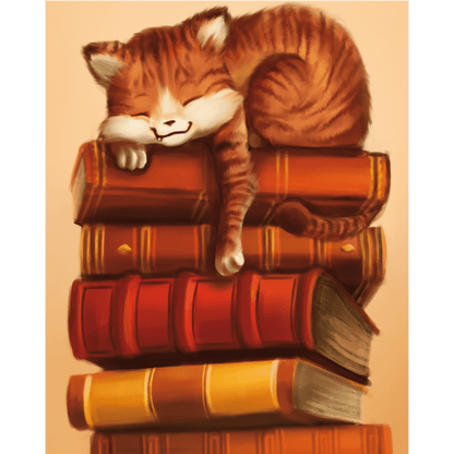 Sleeping Cat - By Vink-Paint by numbers