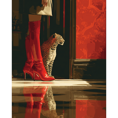 In the Red room | Paint by Number