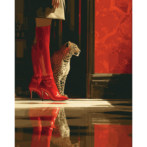 In the Red room | Paint by Number