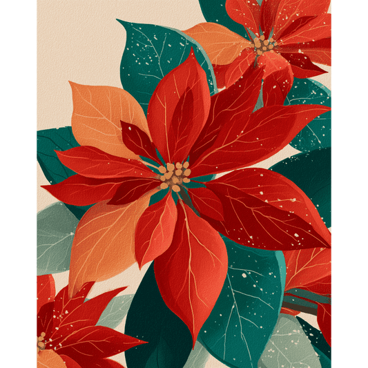Bloom of December | Paint by Number-Paint by numbers