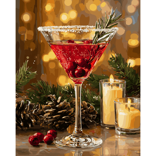Christmas Cosmopolitan | Paint by Number-Paint by numbers