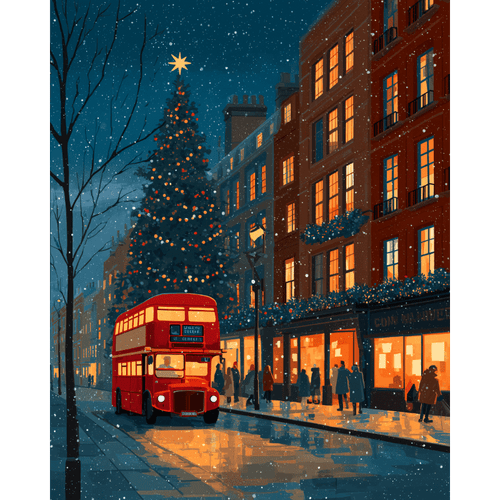 Christmas Eve in London | Paint by Number