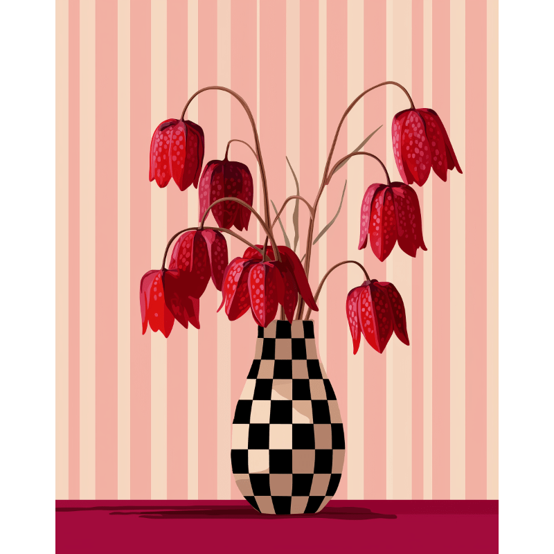 Minimalist flowers | Paint by Number-Paint by numbers